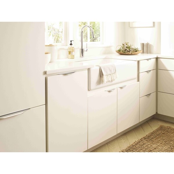Amerock Aloft 4-3/16 in 106 mm Center-to-Center Polished Chrome Cabinet Edge Pull - BP3674326