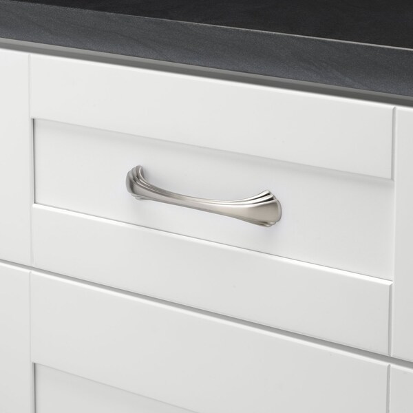 Gliderite Hardware 4-9/16 in. Center to Center Satin Nickel Classic Cabinet Pull - 4048-SN, 25PK - 4048-SN-25