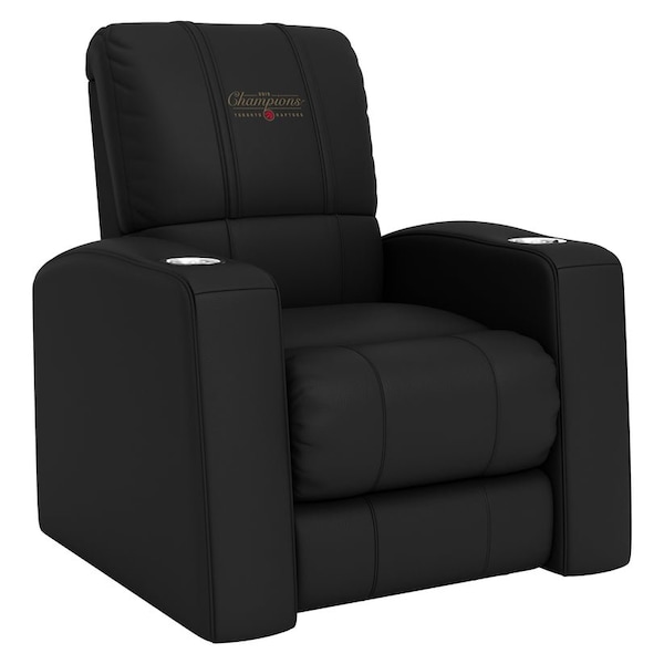 Dreamseat Home Theater Recliner with Toronto Raptors Primary 2019 Champions Alternate Logo - XZ418301RHTCDBLK-PSNBA32075