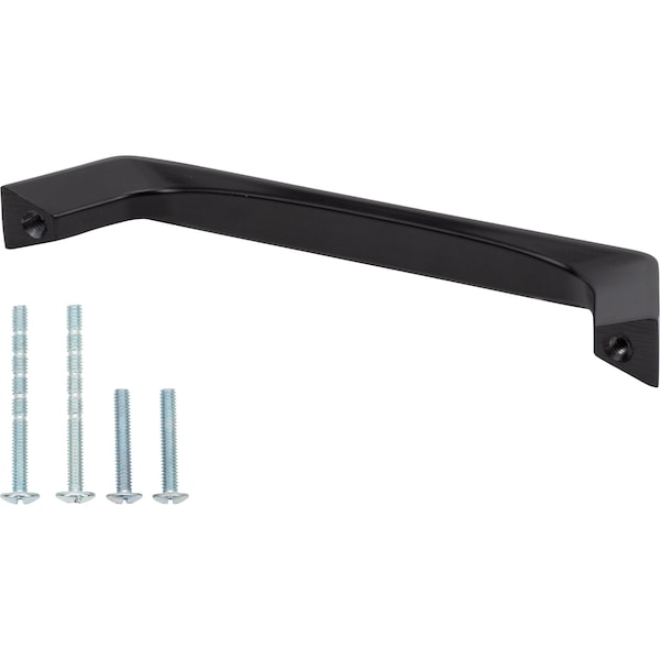 Designperfect 5-1/16'' Center-to-Center Handle Pull, Matte/Flat Black, 10PK - DPA10S514BLK