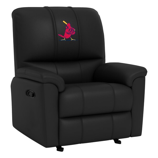 Dreamseat Rocker Recliner with St Louis Cardinals Cooperstown Primary - XZ52031CDRRBLK-PSCOOP0100