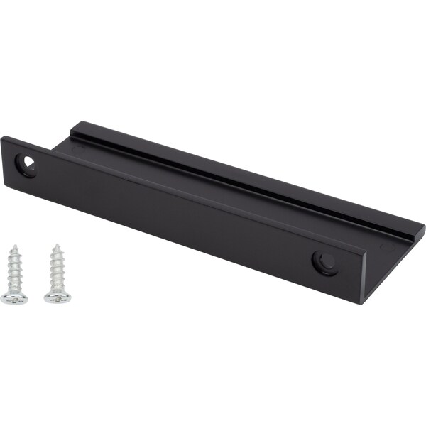 Designperfect 3-3/4'' Center-to-Center Tab Pull, Matte/Flat Black - DPA-F423BLK