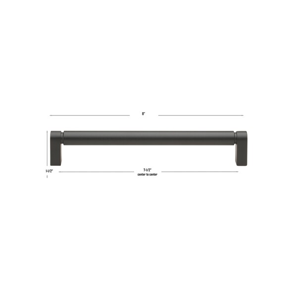 Gliderite Hardware 7-9/16 in. Center to Center Smooth Bar Pull - 4787-192-MB, 5PK - 4787-192-MB-5
