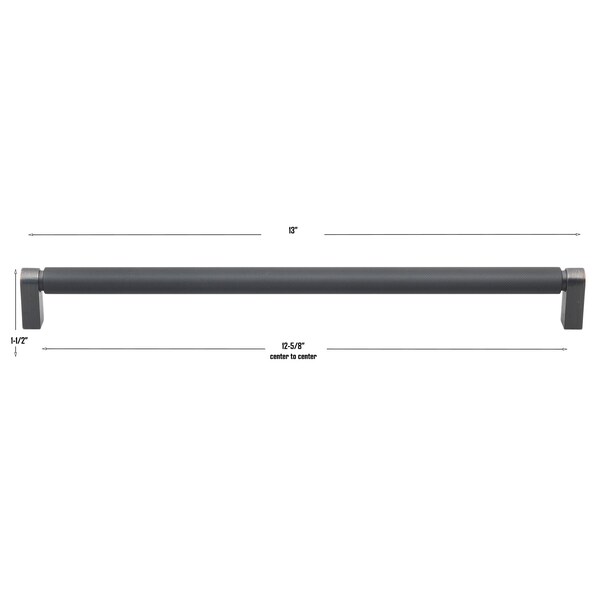 Gliderite Hardware 12-5/8 in. Center to Center Knurled Bar Pull Oil Rubbed Bronze, 25PK - 4788-320-ORB-25