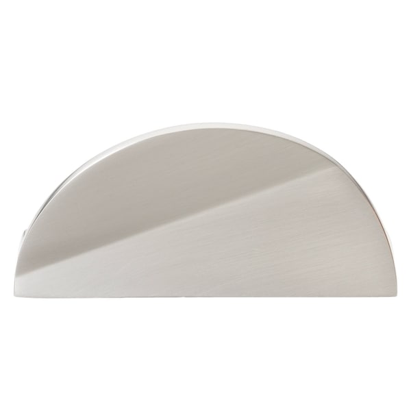Gliderite Hardware 1-1/2 in. Center to Center Semi Circle Knob Satin Nickel, 5PK - 4844-SN-5
