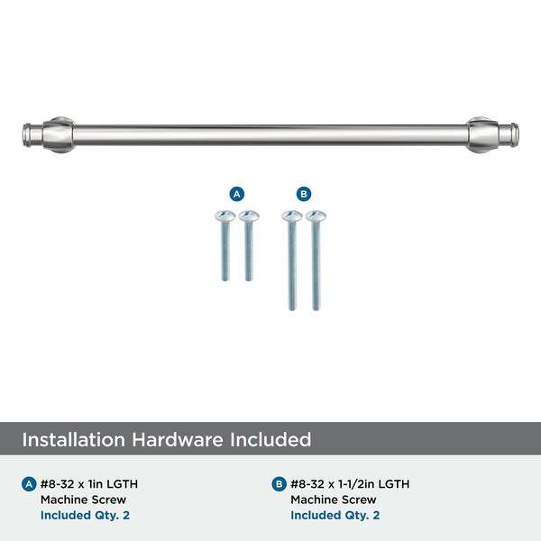 Amerock Winsome 10-1/16 inch 256mm Center-to-Center Polished Chrome Cabinet Pull - BP3677226