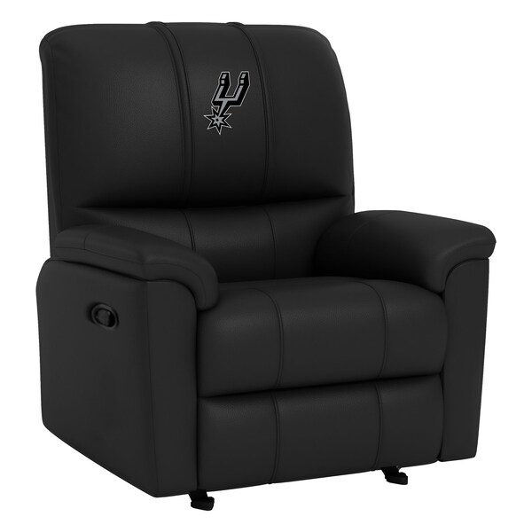 Dreamseat Rocker Recliner with San Antonio Spurs Primary Logo - XZ52031CDRRBLK-PSNBA32051