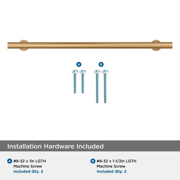 Amerock Radius 8-13/16 inch 224mm Center-to-Center Champagne Bronze Cabinet Pull - BP36870CZ