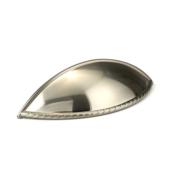 Richelieu 3-3/4 in. (96 mm) Center-to-Center Brushed Nickel Traditional Drawer Pull - BP80237195