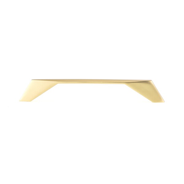 Richelieu 6 5/16 in (160 mm) Center-to-Center Brushed Gold Contemporary Cabinet Pull - BP9256160165