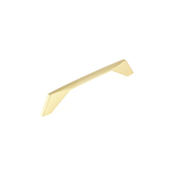 Richelieu 6 5/16 in (160 mm) Center-to-Center Brushed Gold Contemporary Cabinet Pull - BP9256160165