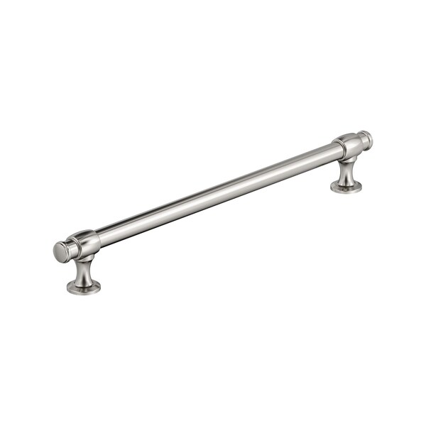 Amerock Winsome 10-1/16 inch 256mm Center-to-Center Polished Nickel Cabinet Pull - BP36772PN