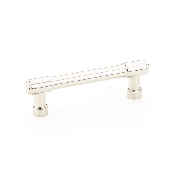 Vecindario 3.5 in. Jasper Center to Center Cabinet Pull, Bright Nickel - VE3240014