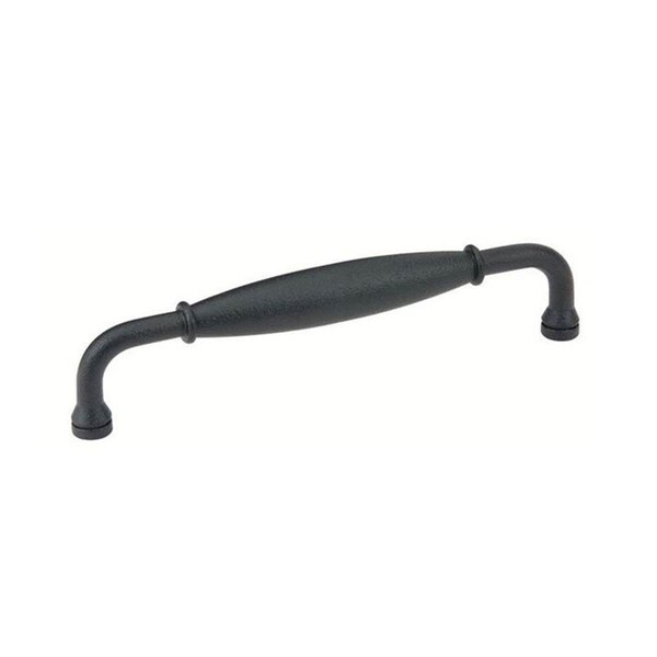 Patioplus 4 in. Center to Center Normandy Cabinet Pull, Flat Black Steel - PA3841162