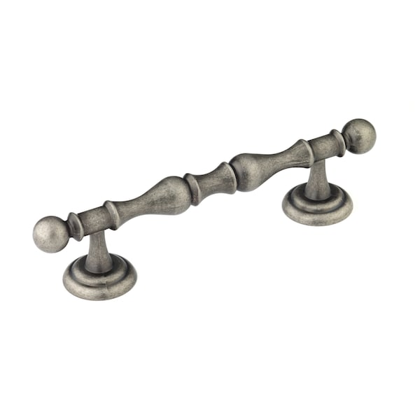 Richelieu 4 in. (102 mm) Center-to-Center Pewter Traditional Drawer Pull - BP60111142