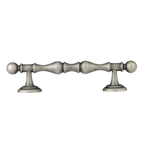 Richelieu 4 in. (102 mm) Center-to-Center Pewter Traditional Drawer Pull - BP60111142