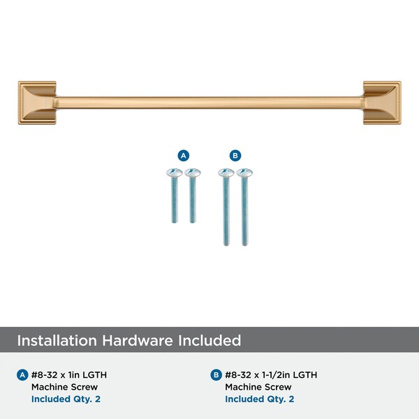 Amerock Exceed 7-9/16 inch 192mm Center-to-Center Champagne Bronze Cabinet Pull - BP36922CZ