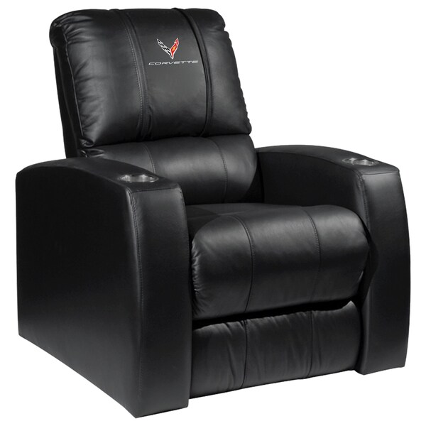 Dreamseat Home Theater Recliner with Corvette Signature Logo - XZ418301RHTCDBLK-PSGMC61080