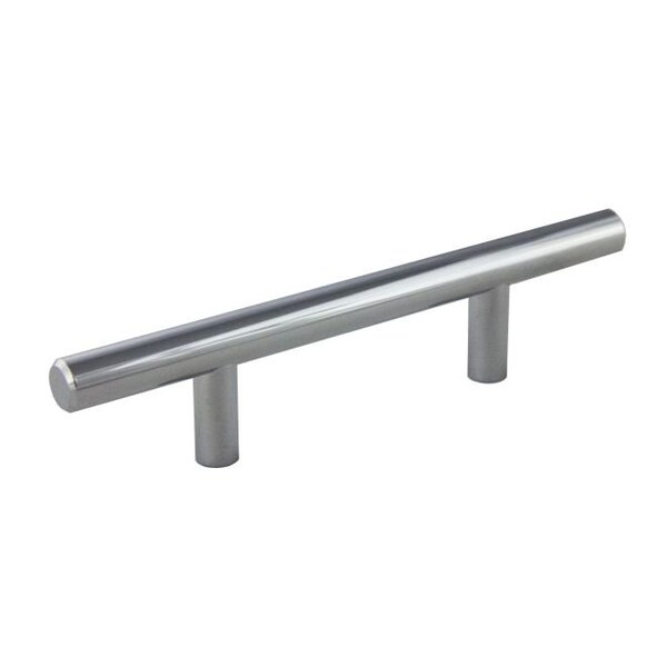 Crown 6" Bar Cabinet Pull with 3" Center to Center Polished Chrome Finish - CHP106PC
