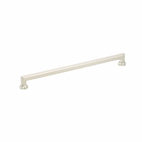Schaub 12in Center to Center Empire Cabinet Pull Brushed Nickel Finish - 887-BN