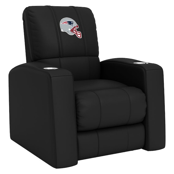 Dreamseat Home Theater Recliner with  New England Patriots Helmet Logo - XZ418301RHTCDBLK-PSNFL21002