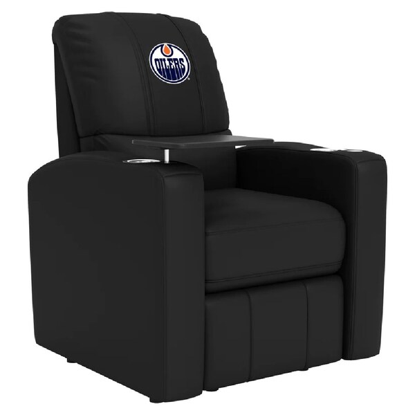 Dreamseat Stealth Power Plus Recliner with Edmonton Oilers Logo - XZ520823901CDSMHTUSBBLK-PSNHL41010