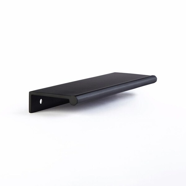 Schaub 4in Center to Center Baker Edge Pull Matte Black Finish - 10021-MB