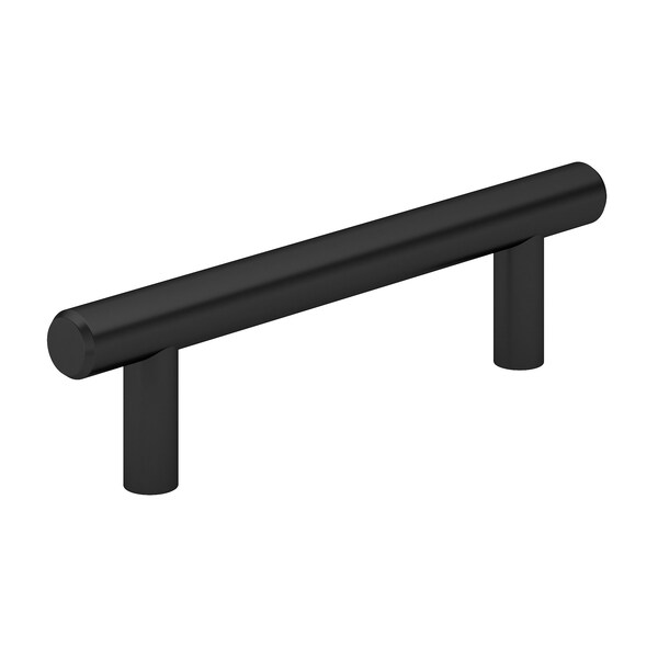 Richelieu Roosevelt Collection 3 3/4-inch Matte Black Modern Cabinet Bar Pull - BP20596900