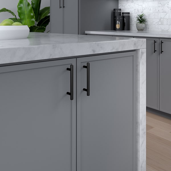 Richelieu Roosevelt Collection 3 3/4-inch Matte Black Modern Cabinet Bar Pull - BP20596900