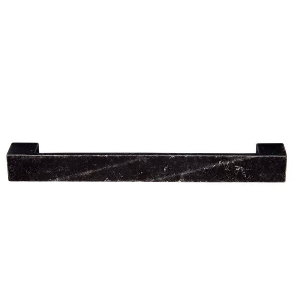 South Main Hardware Short Modern Cabinet Handle, 8.94" Length (7.56" Hole Center), Antique Silver, 10PK - SH205-AS-10
