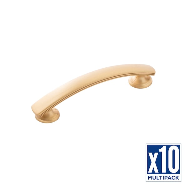 Hickory Hardware Pull 3-3/4 Inch (96mm) Center to Center, 10PK - P2141-MB-10B