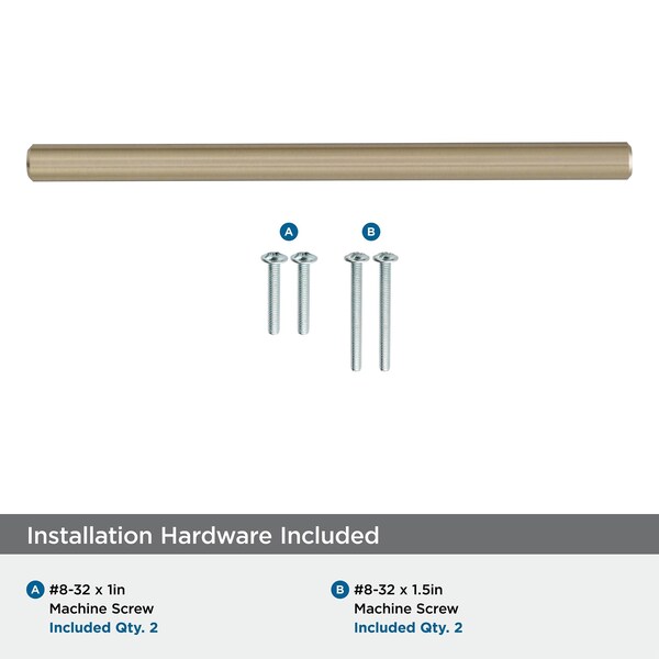 Amerock Bar Pulls 5-1/16 in 128 mm Center-to-Center Golden Champagne Cabinet Pull, 10PK - 10BX40517BBZ