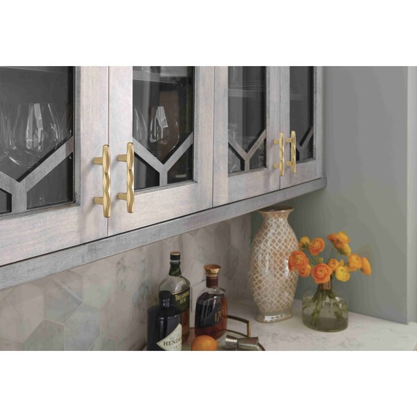 Amerock St. Vincent 3 in 76 mm Center-to-Center Champagne Bronze Cabinet Pull - BP36646CZ