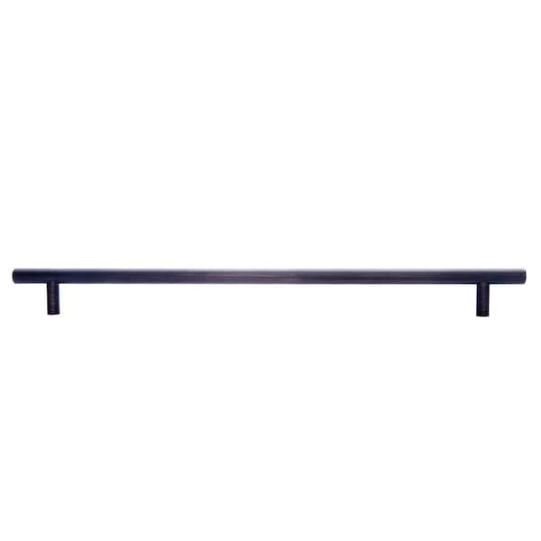 South Main Hardware Euro Bar Cabinet Handle (3/8" Diameter), 15" Length (12.63" Hole Center), Oil Rubbed Bronze, 10PK - SH412-OR-10