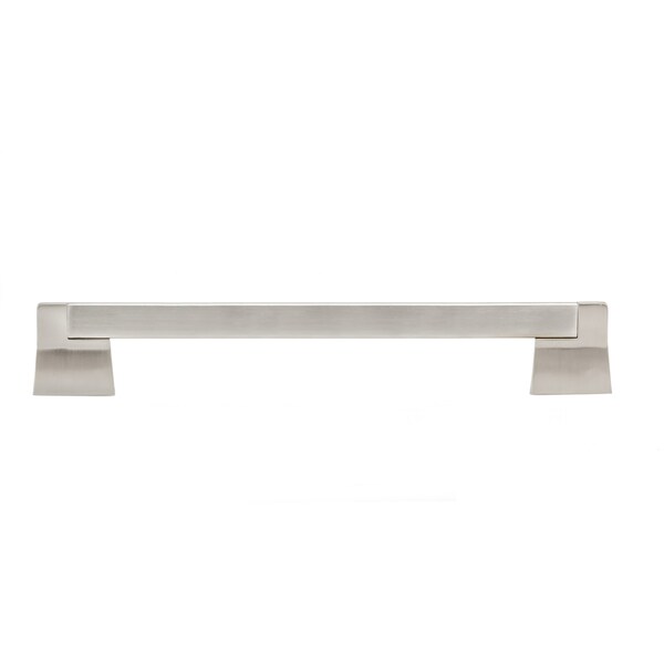 Richelieu 10-1/16 in. (256 mm) Center-to-Center Brushed Nickel Contemporary Drawer Pull - BP8727256195