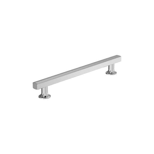 Amerock Everett 7-9/16 inch 192mm Center-to-Center Polished Chrome Cabinet Pull - BP3710726