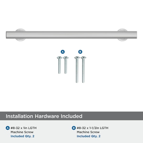 Amerock Everett 7-9/16 inch 192mm Center-to-Center Polished Chrome Cabinet Pull - BP3710726