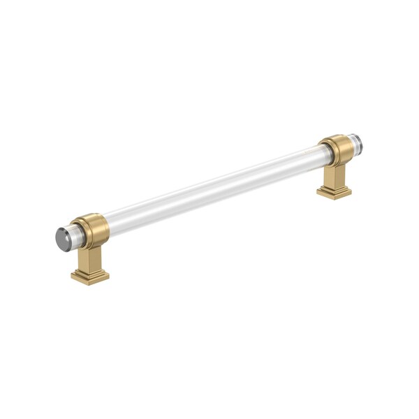 Amerock Glacio 8 inch 203mm Center-to-Center Clear/Champagne Bronze Cabinet Pull - BP36661CCZ