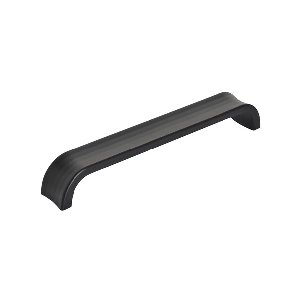 Amerock Concentric 6-5/16 in 160 mm Center-to-Center Matte Black Cabinet Pull - BP36814MB