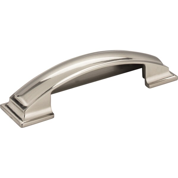 Jeffrey Alexander 96 mm Center-to-Center Satin Nickel Square Annadale Cabinet Cup Pull - 436-96SN