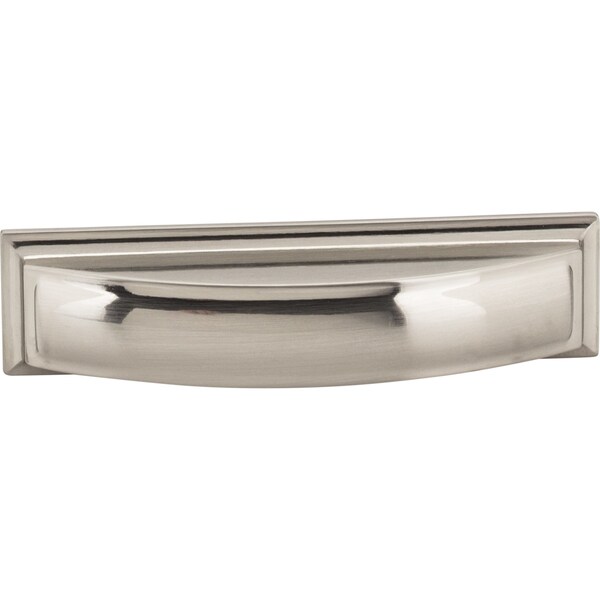Jeffrey Alexander 96 mm Center-to-Center Satin Nickel Square Annadale Cabinet Cup Pull - 436-96SN