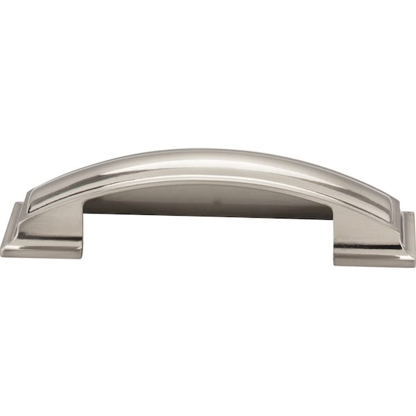 Jeffrey Alexander 96 mm Center-to-Center Satin Nickel Square Annadale Cabinet Cup Pull - 436-96SN