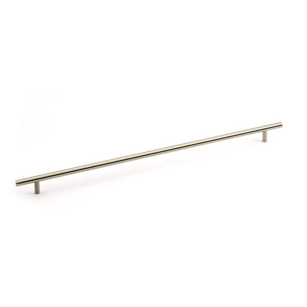 Richelieu 19-1/8 in. (486 mm) Center-to-Center Brushed Nickel Steel Contemporary Drawer Pull - BP305486195