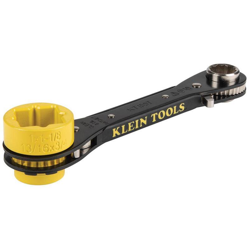 Klein Tools 5-in-1 Ratcheting Lineman's Wrench - KT155T