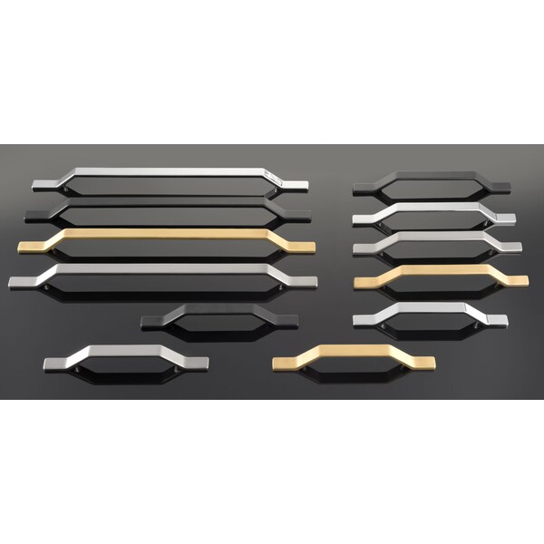Richelieu 5 1/16 in (128 mm) Center-to-Center Brushed Nickel Contemporary Drawer Pull - BP7265128195