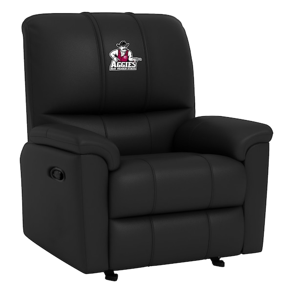 Dreamseat Rocker Recliner with New Mexico State Aggies Logo - XZ52031CDRRBLK-PSCOL13350