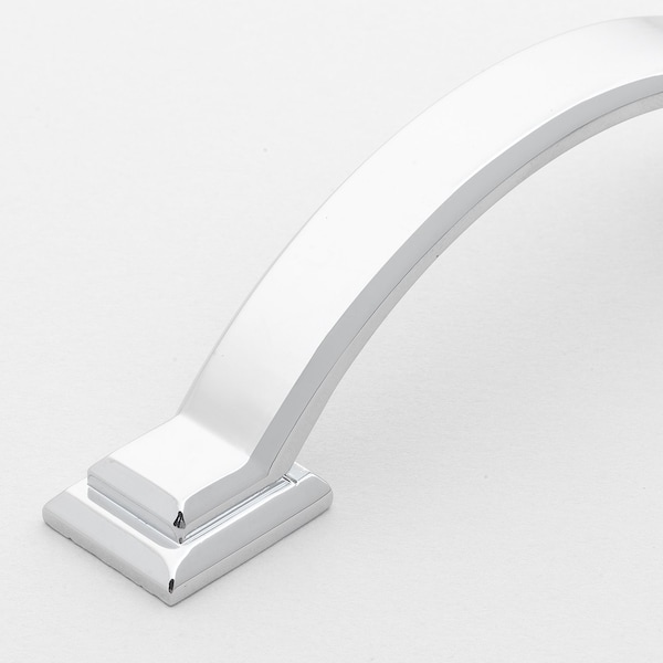 Gliderite Hardware 3 in. Center to Center Polished Chrome Arched Square Cabinet Pull - 4355-PC, 10PK - 4355-PC-10
