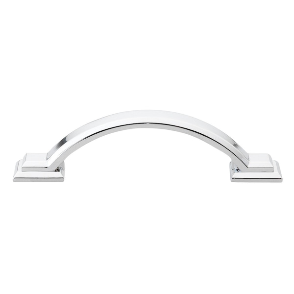 Gliderite Hardware 3 in. Center to Center Polished Chrome Arched Square Cabinet Pull - 4355-PC, 10PK - 4355-PC-10