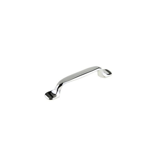 Richelieu 3 3/4 in (96 mm) Center-to-Center Chrome Traditional Drawer Pull - BP2377596140