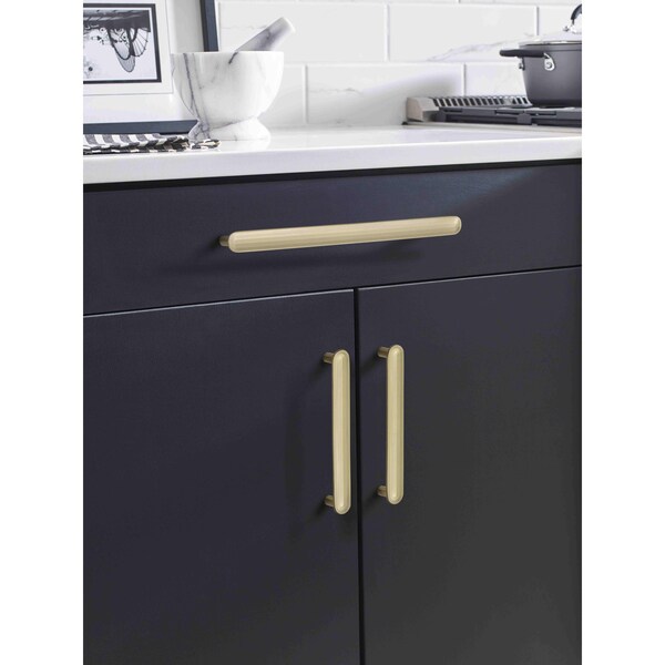 Amerock Concentric 10-1/16 in 256 mm Center-to-Center Golden Champagne Cabinet Pull - BP36834BBZ